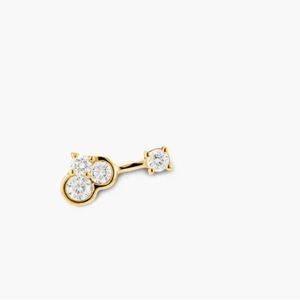 Authentic Mejuri Celeste Lab Grown Diamond Quadra Stud